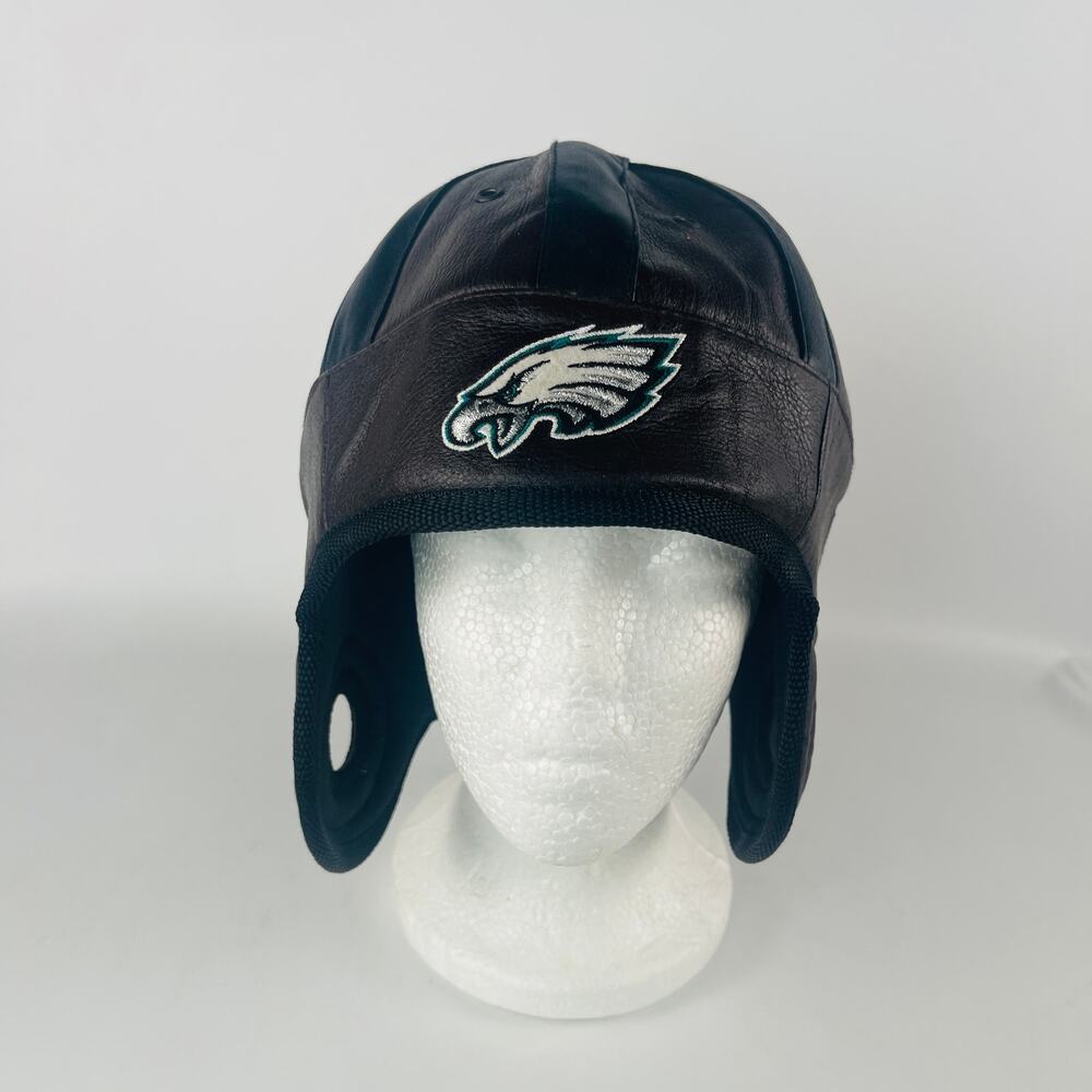 NFL Eagles Reebok Faux Leather Soft Helmet Hat 100% Polyurethane One Size